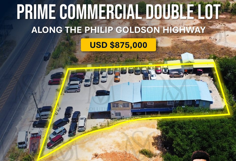 Prime Commercial Double Lot Along the Philip Goldson Highway for Sale!