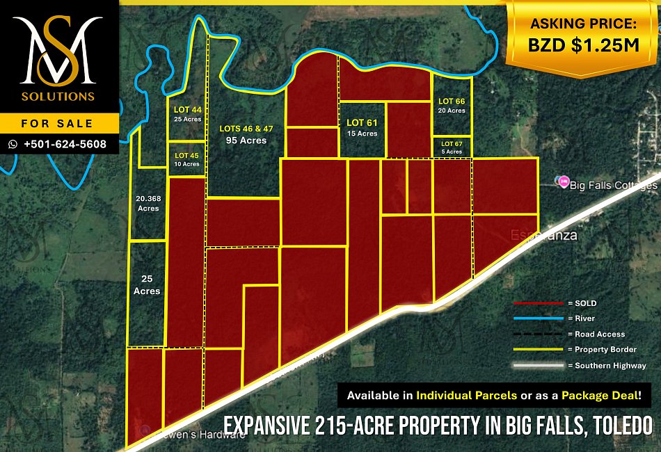 Expansive 215-Acre Property in Big Falls, Toledo